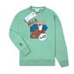 M7B Cartoon Overfit Sweatshirt Green