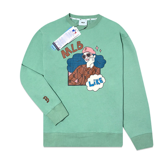 M7B Cartoon Overfit Sweatshirt Green