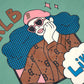 M7B Cartoon Overfit Sweatshirt Green