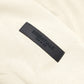 FOG Essentials Center Solid Velvet Text Hoodie Beige