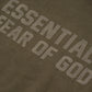 FOG Essentials Center Solid Velvet Text Hoodie Olive