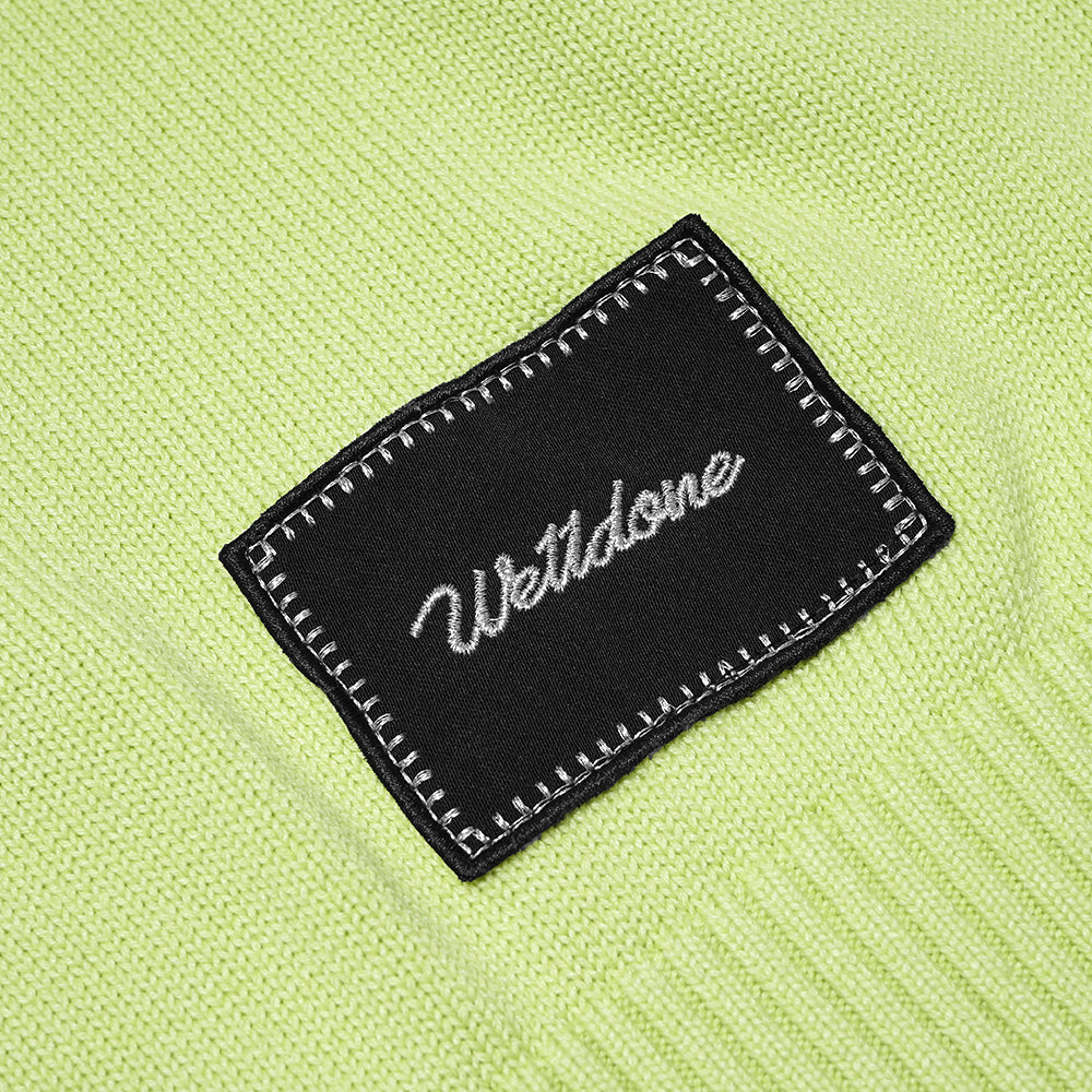 We11done Printed Knit Sweater Lime