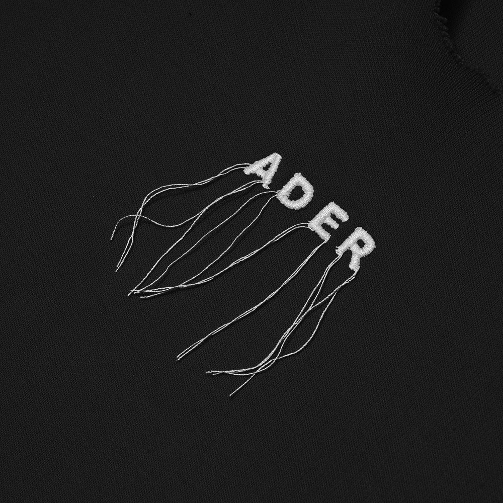 Ader Error Logo-Embellished Hoodie Black