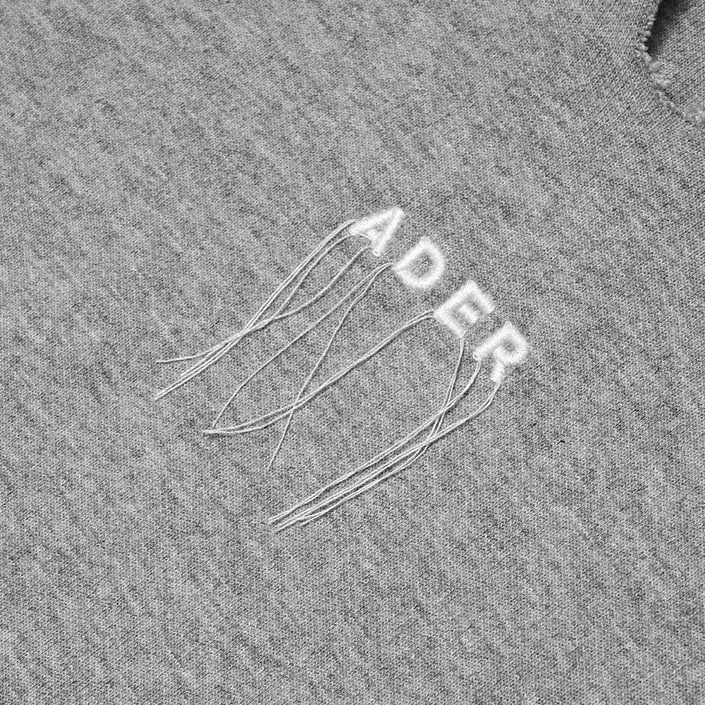Ader Error Logo-Embellished Hoodie Grey