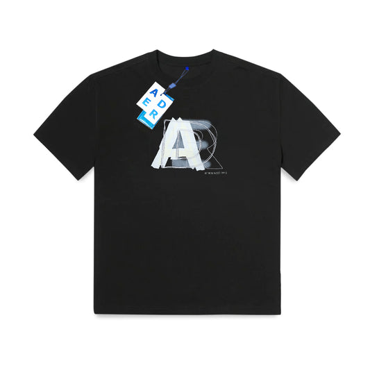 Ader Error AE Spray Logo T-Shirt Black