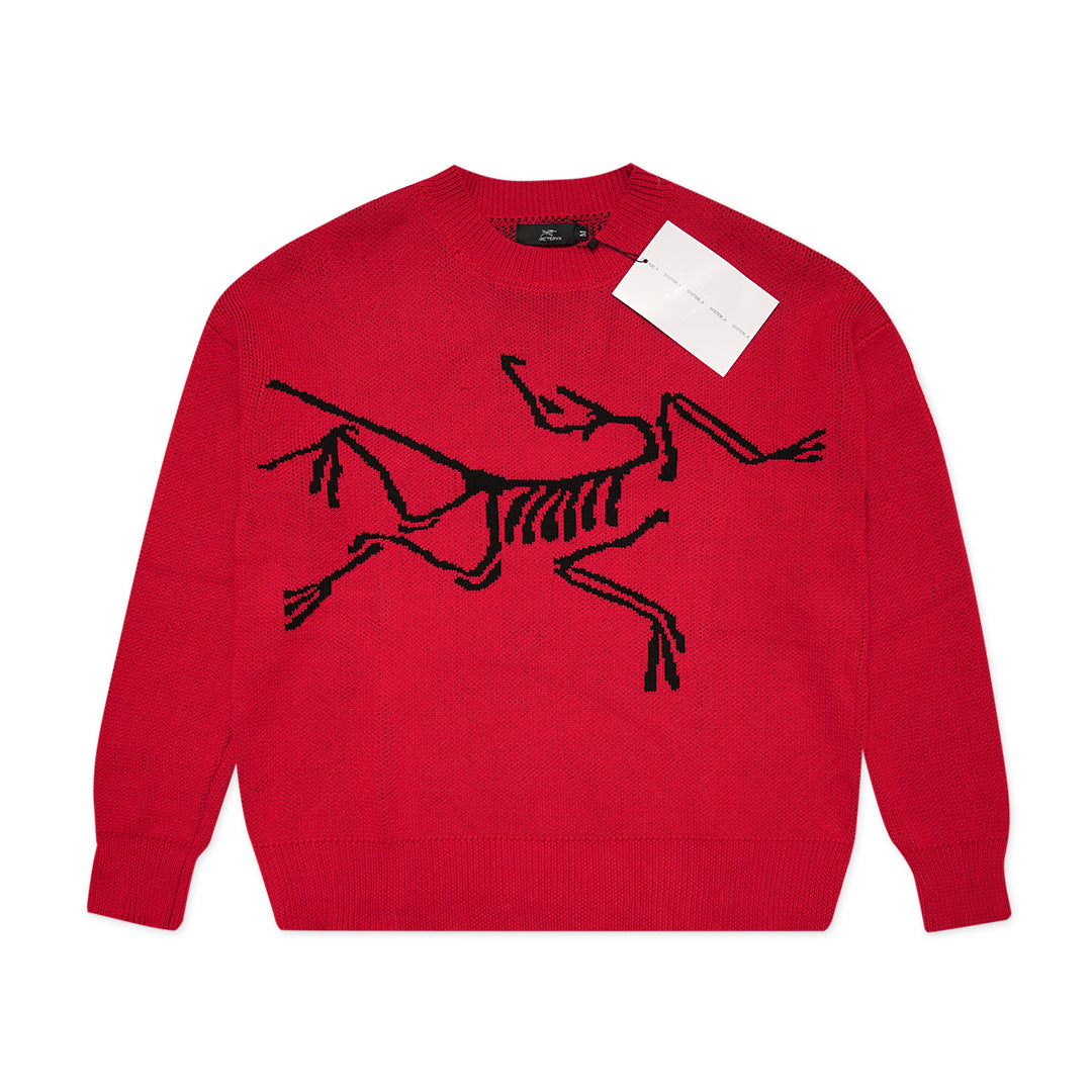 ATX Logo Knitted Sweater Red