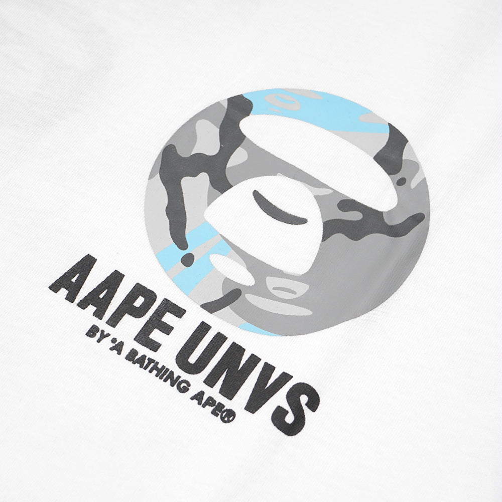 Aape by A Bathing Ape Blue Camo T-Shirt White