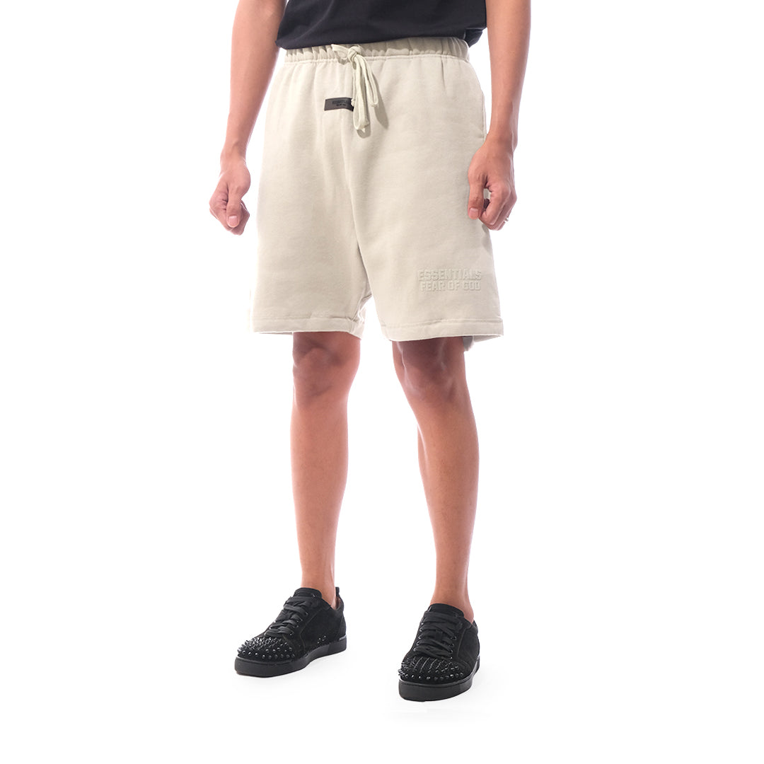 FOG Essentials Bottom Solid Velvet Text Shorts