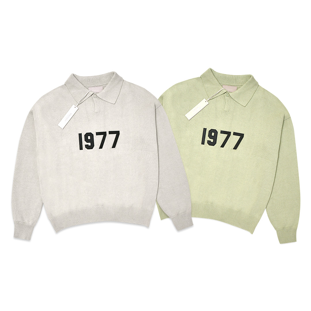 FOG Essentials 1977 Knitted Long Sleeve Polo Sweater