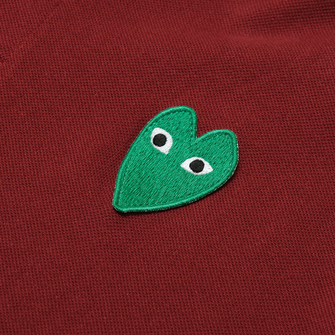 CDG Play Green Heart Polo Shirt