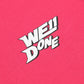 We11done Chest White Text Sweatshirt
