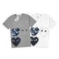 CDG Play Tri Camo Heart T-Shirt