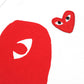 CDG Play Big and Small Red Hearts T-Shirt