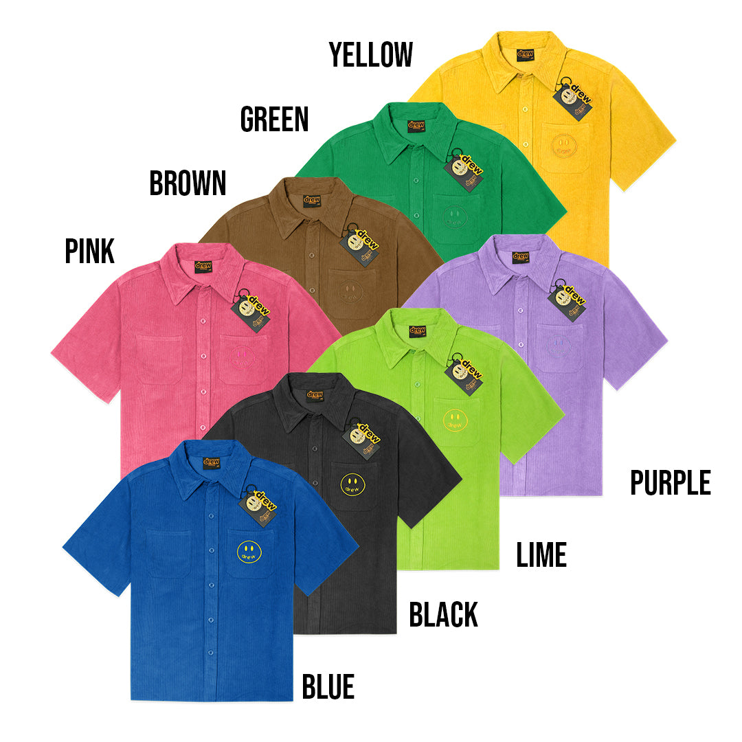 Drew House Corduroy Solid Short Sleeve Shirt