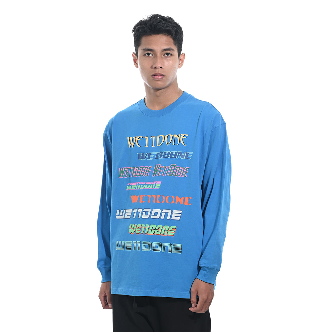 We11done Multi Logo Long Sleeve T-Shirt