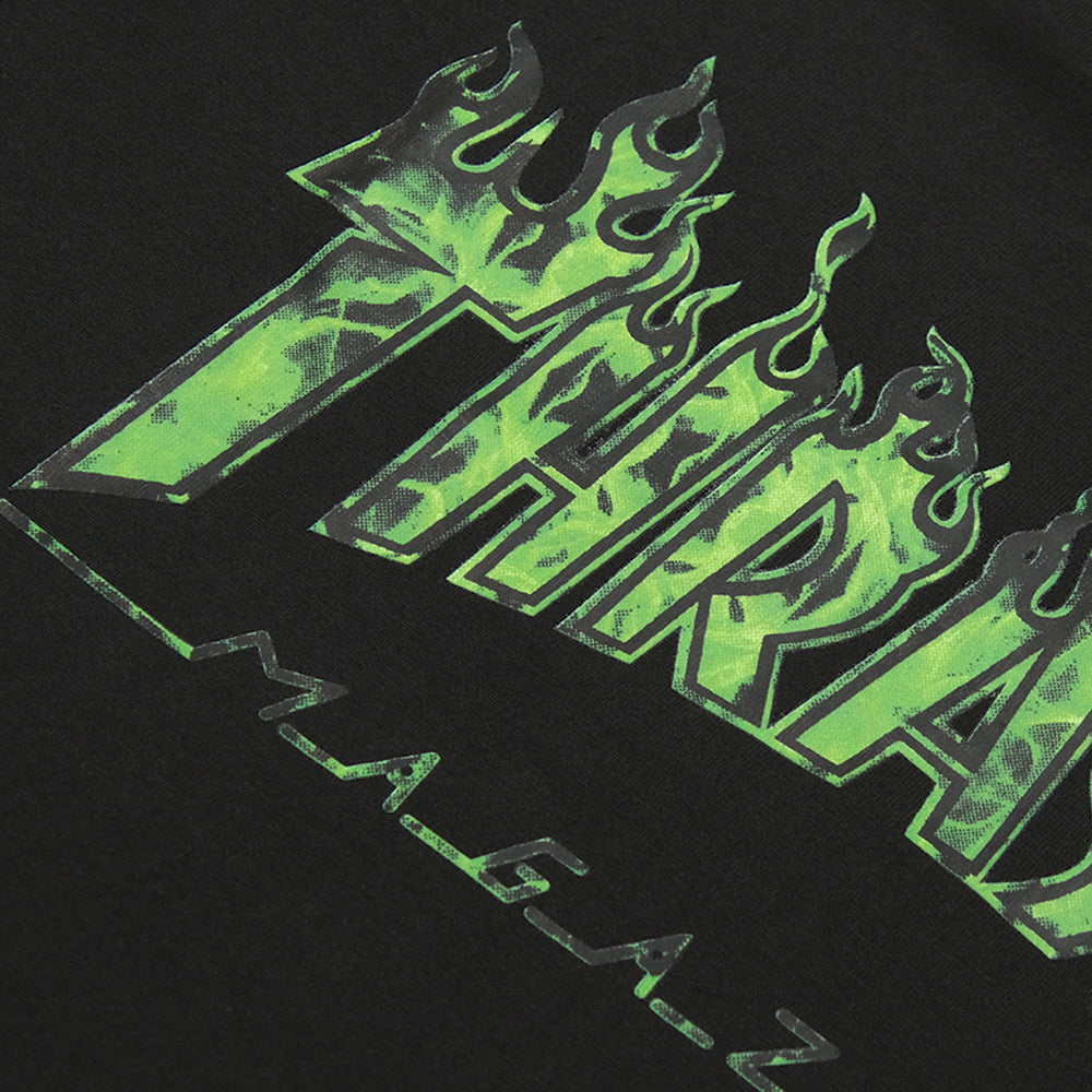 TSR Green Flame Print T-Shirt