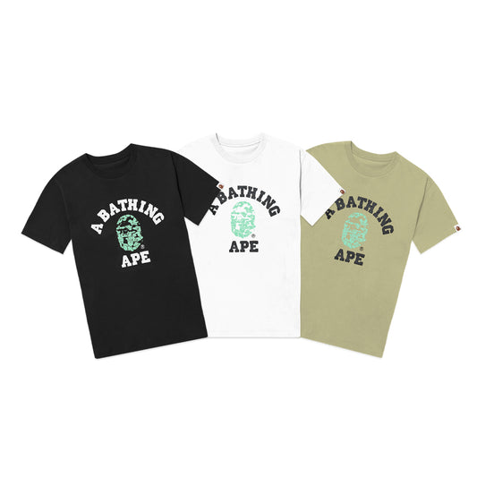 A Bathing Ape Glow in the Dark Camo Head T-Shirt