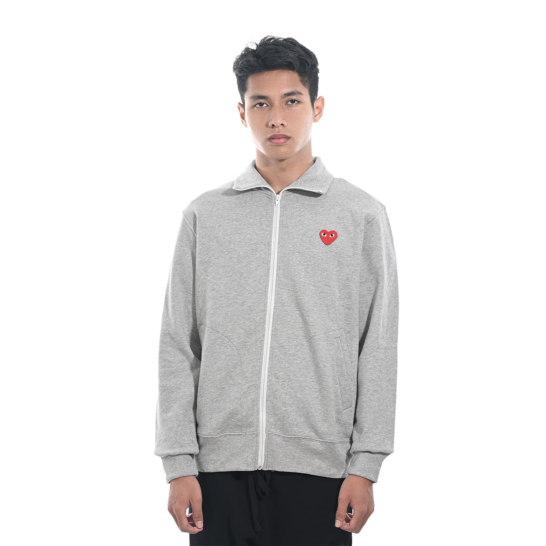 CDG Play Five Hearts Zip-Up Jacket